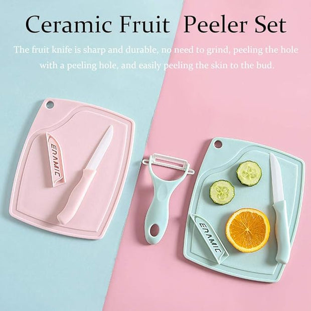 3-Piece/set Ceramic Fruit Knife Set