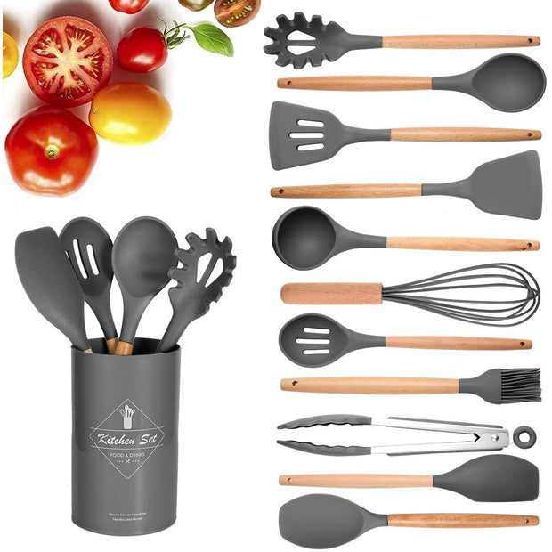 12 pcs Silicone Cooking Spoon & Baking set